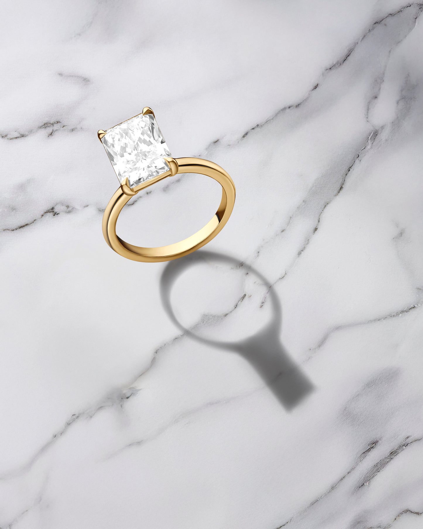 Radiant cut Diamond Engagement ring