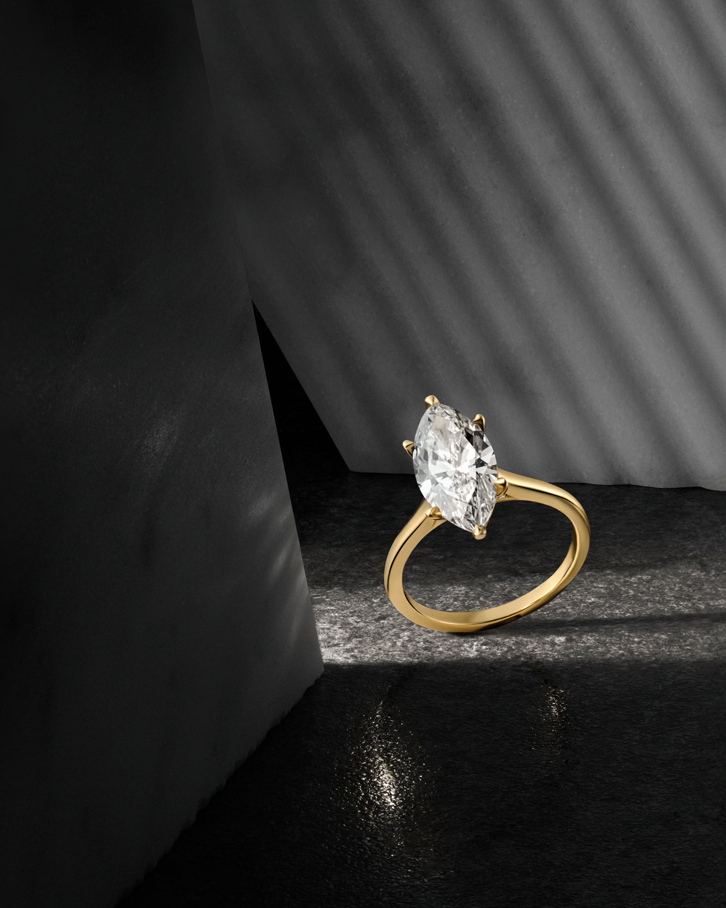 Marquise cut Diamond Engagement ring