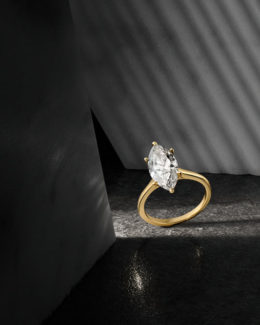 Marquise cut Diamond Engagement ring